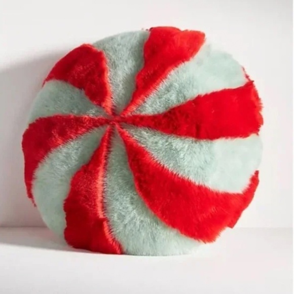 Anthropologie Peppermint Swirl Pillow - Picture 2 of 2